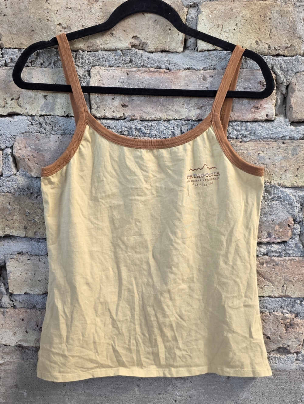 Patagonia Regenerative Organic Certified Cotton Ringer Tank Top - Size Small